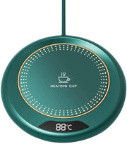 Green Coffee Mug Warmer 3 Temp Desk Cup Heater LED Display