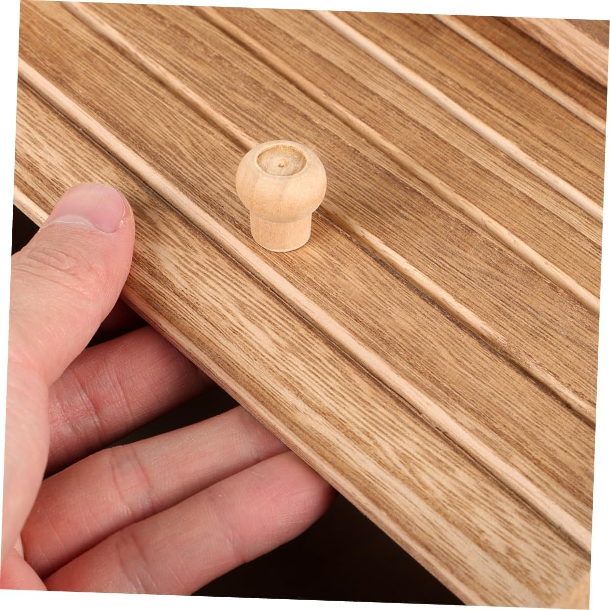 10KG Solid Wood Rice Container Airtight Food Storage Box with Lid