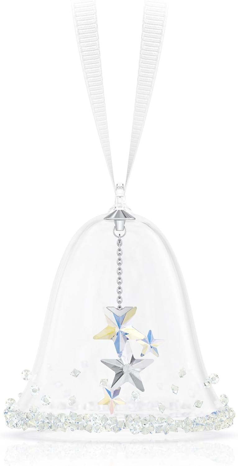 Crystal Holiday Bell Ornament XS • 300 Facets Sparkle • Luxury Festive Décor