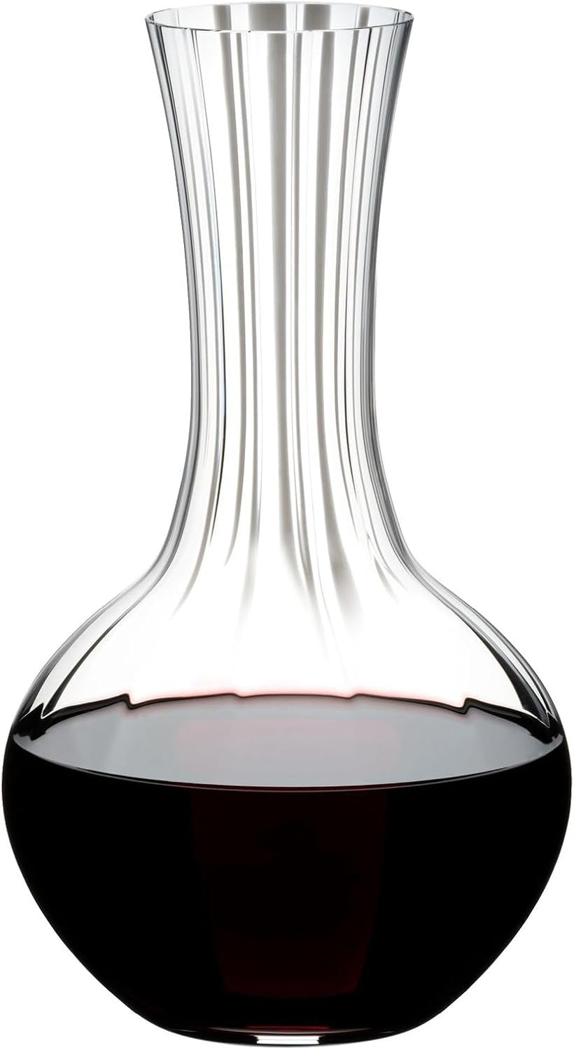 Elegant Glass Wine Decanter 1.1L Aerator Carafe for Red & White Wine Serving