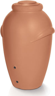 360L Red Brick Garden Water Butt with Tap & Complete Connection Kit