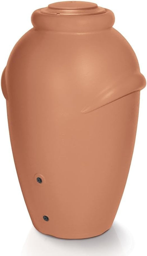360L Red Brick Garden Water Butt with Tap & Complete Connection Kit