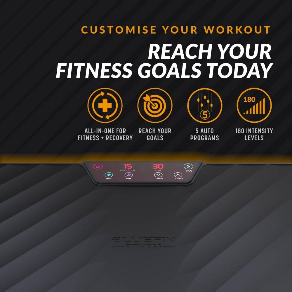 Compact Vibration Plate Exercise Machine 99 Levels 9 Programs Home Fitness