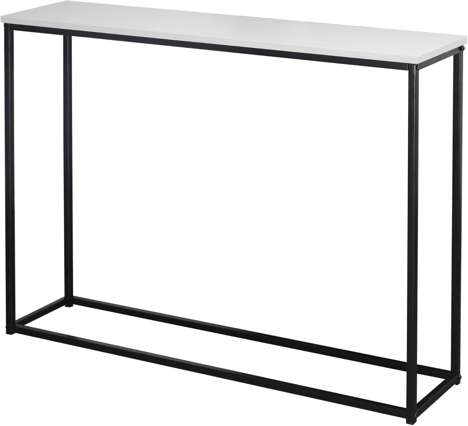 Wooden Hallway Console Table with Metal Legs – Modern Industrial Storage