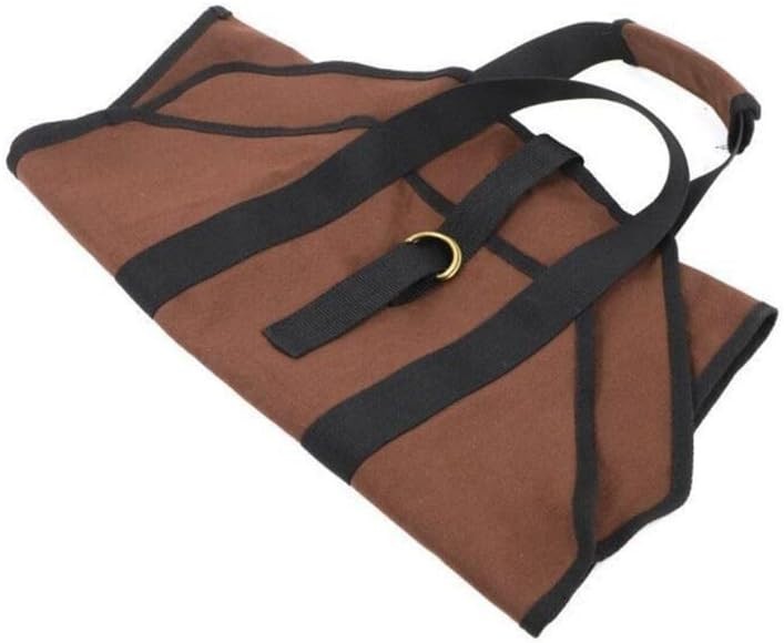 Firewood Log Carrier Bag - Large Durable Canvas Wood Basket for Easy Carry