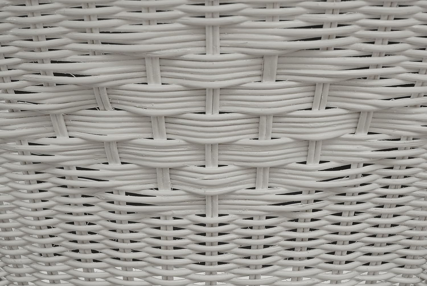 White Rattan Armchair with Cushion Stacking Wicker Lounge Chair Indoor Outdoor