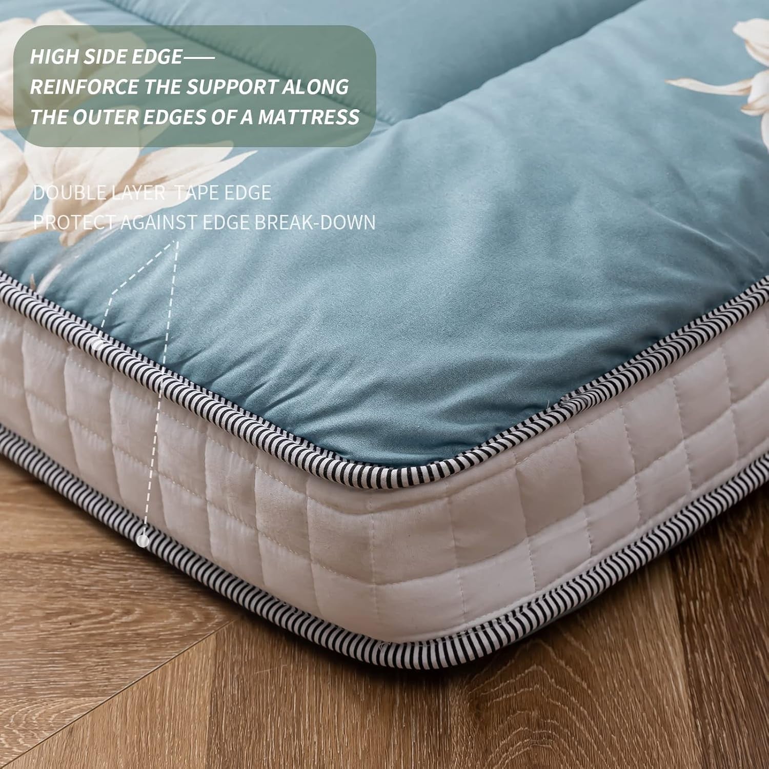 Extra Thick Japanese Floor Mattress Topper | Plush, Breathable Sleeping Pad
