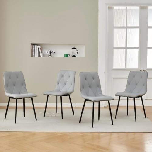 Round Glass Dining Table Set 4 Seater 90cm Space Saving Kitchen Dining