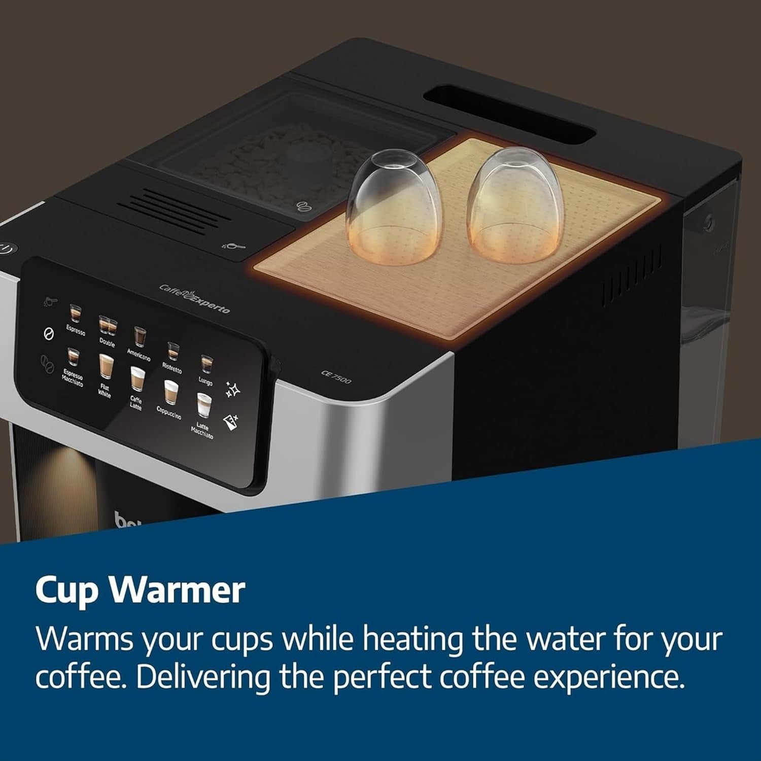 Automatic Bean-to-Cup Coffee Machine | Touch Display | Milk System | 19 Bar | 2L