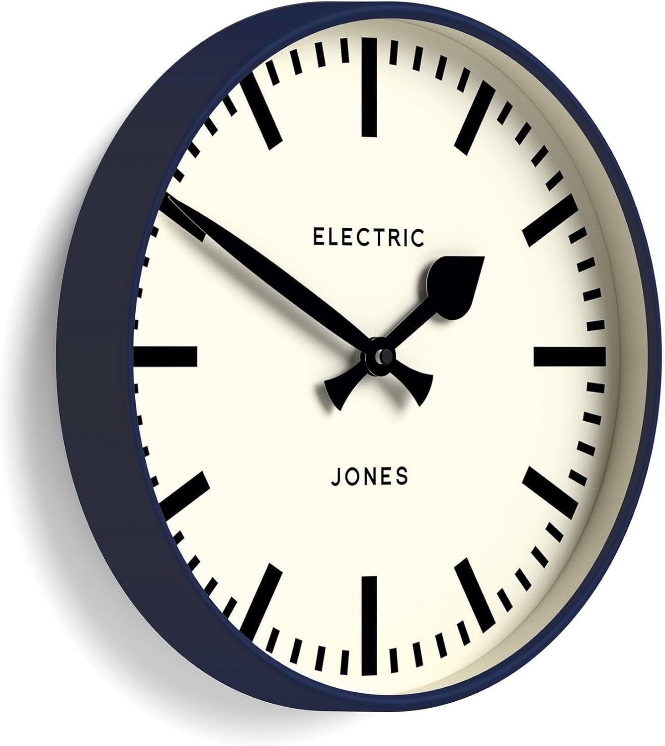 30cm Modern Wall Clock Silent Quartz Station Style Round Clock Home Office
