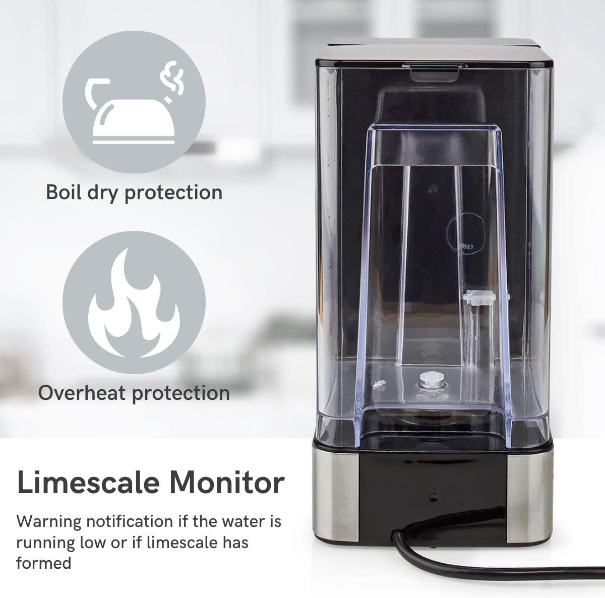 Instant Hot Water Dispenser 2.7L | 2600W Fast Boil Touch Screen Control