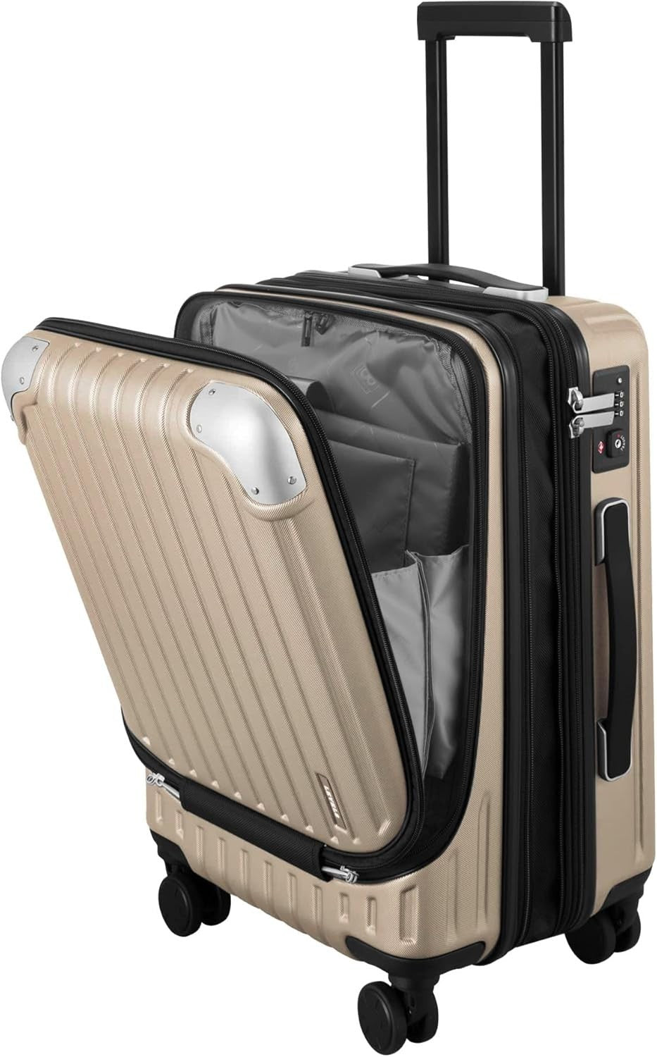 20 Inch Carry On Suitcase Expandable Hardshell Spinner Laptop TSA Lock
