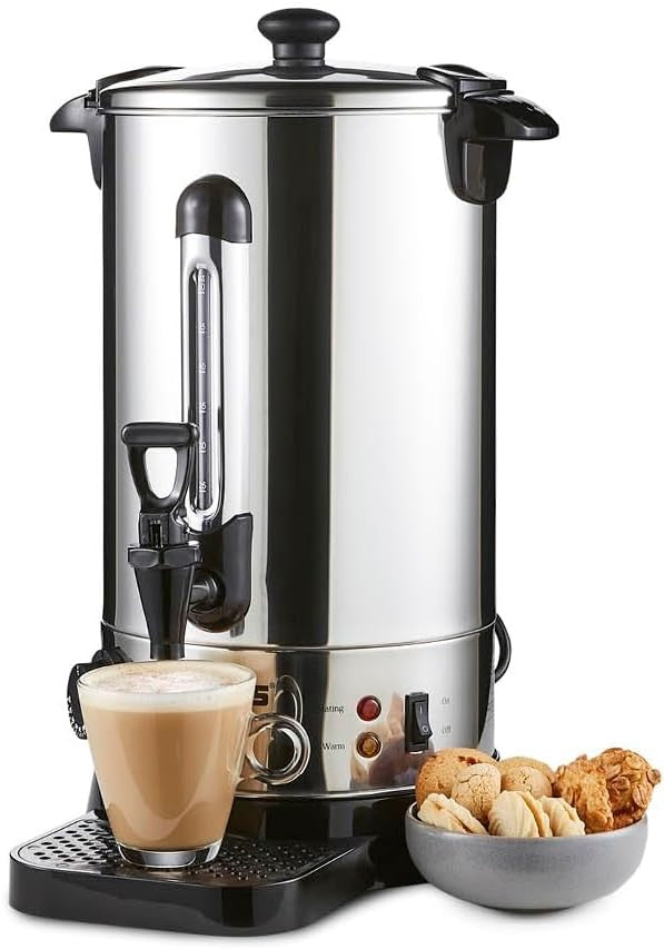 Electric Catering Urn Hot Water Boiler 10L Stainless Steel Keep Warm