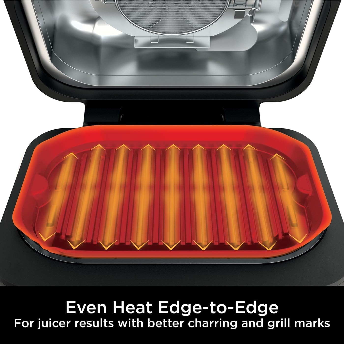 Health Grill & Air Fryer 7-in-1 w Digital Probe 260°C Flat Plate 3.8L