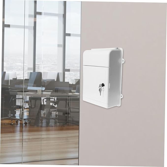 Lockable Wall Mounted Mailbox Outdoor Suggestion Box Rainproof Large Capacity
