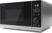 Silver 25L Digital Microwave 900W 10 Power Levels ECO Mode
