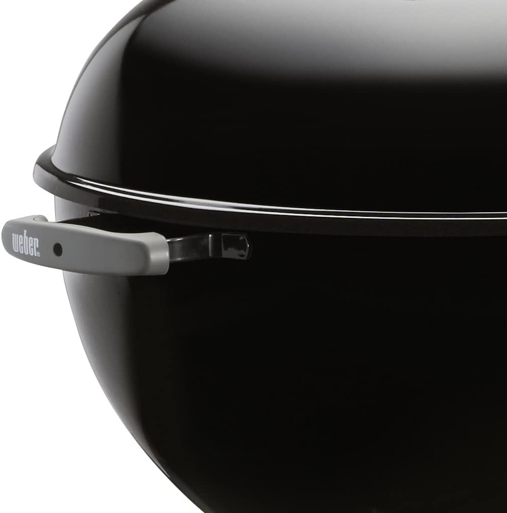 Charcoal BBQ Grill with Chimney Starter Set, Portable Outdoor Kettle