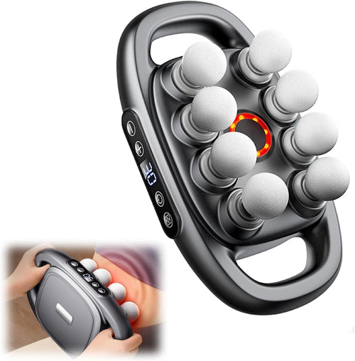 8 Head Deep Tissue Massage Gun Full Body Muscle Pain Relief Rechargeable