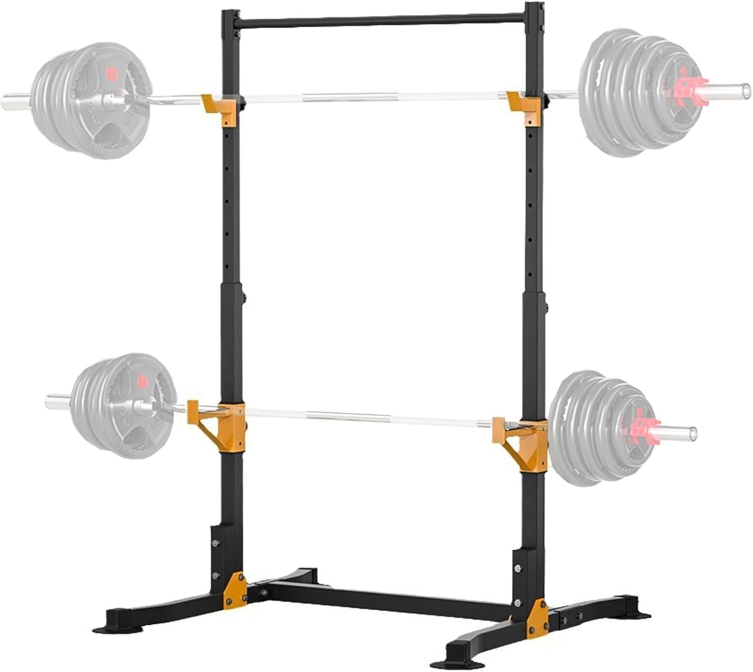 Adjustable Power Tower Pull-Up Bar & Squat Rack – Home Gym Station 59-87in