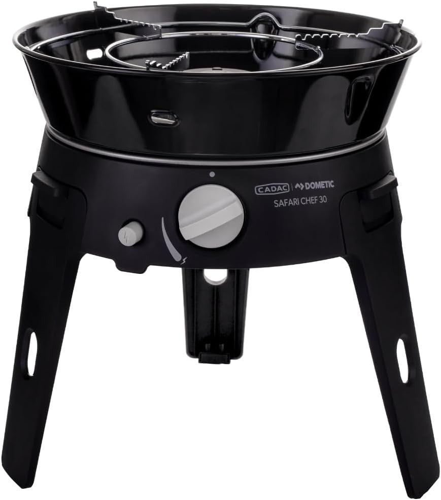 Portable Camping Gas Stove Grill Set Outdoor BBQ Ceramic Non Stick Cooker