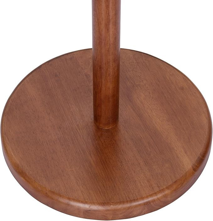 Solid Wood Coat Rack 184cm Freestanding Tree Stand with 8 Hooks Round Base