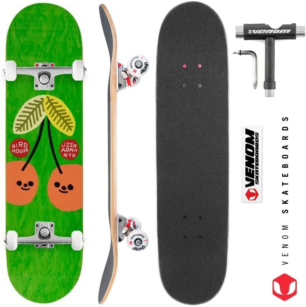Cherry Picked Green Complete Skateboard 8.0 Pro Street Setup
