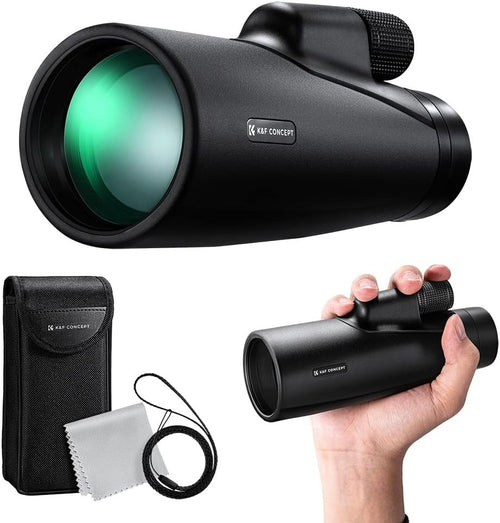 12X50 HD Waterproof Monocular BAK4 FMC Dual Focus – Compact Hiking Scope