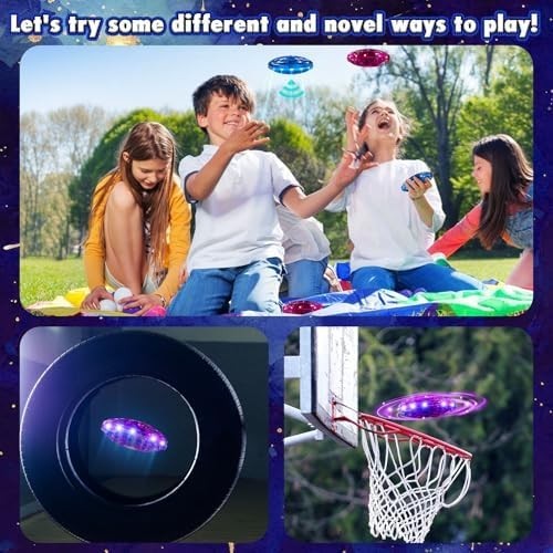 Gesture-Controlled Mini UFO Drone for Kids LED Hover Toy Indoor Outdoor