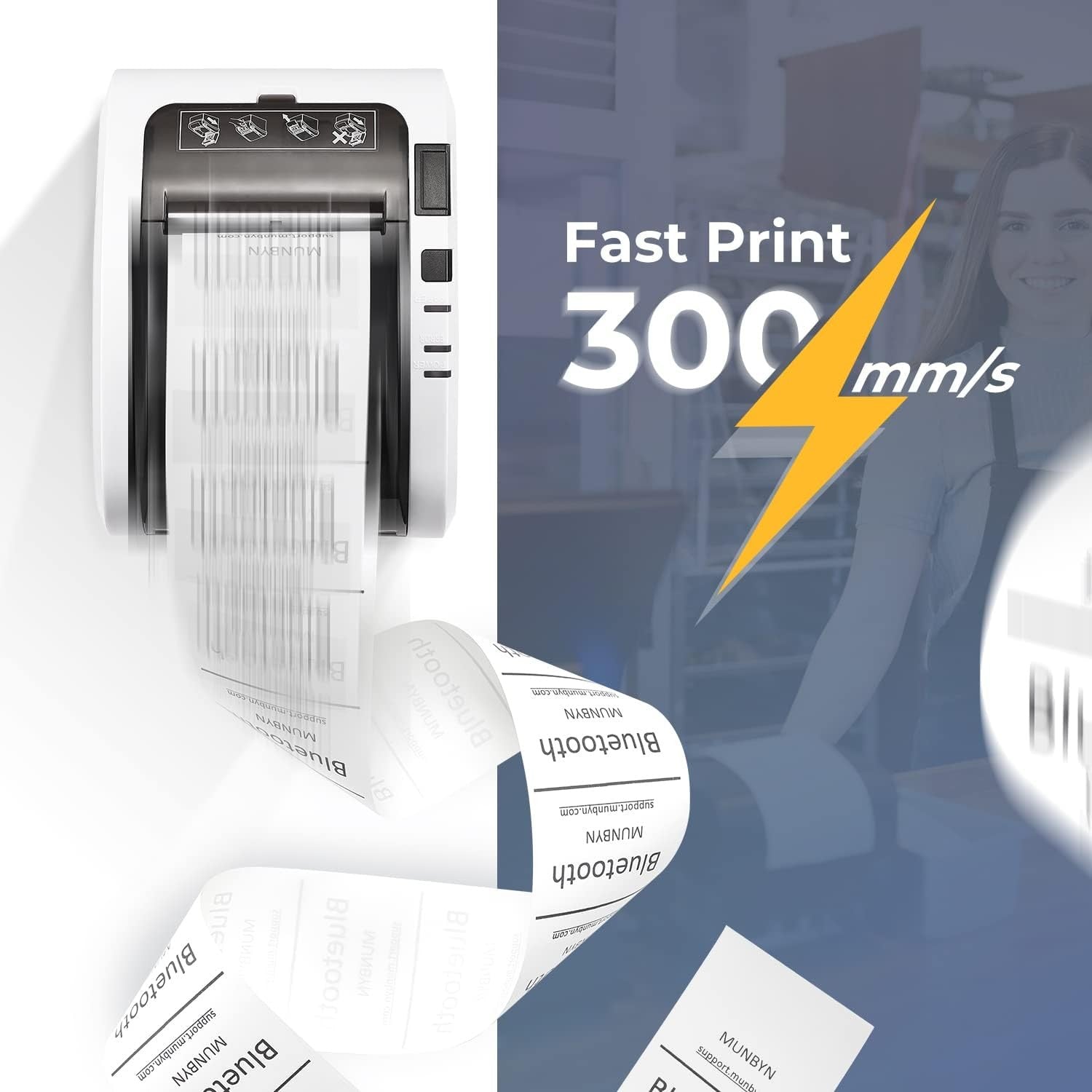 Thermal Receipt Printer POS USB/Ethernet for Home & Business