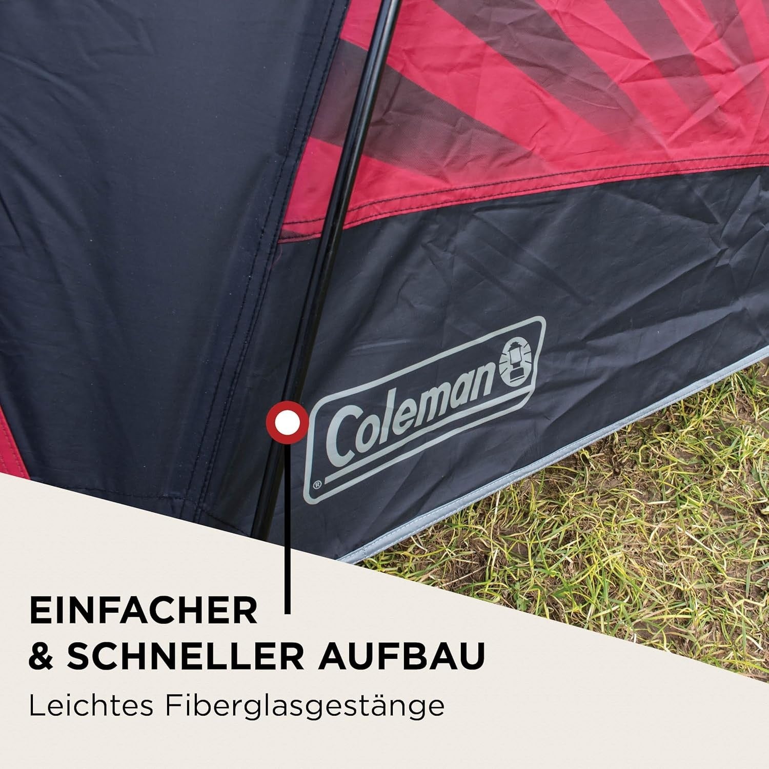 3-4 Man Blackout Festival Camping Tent 100% Waterproof Dome