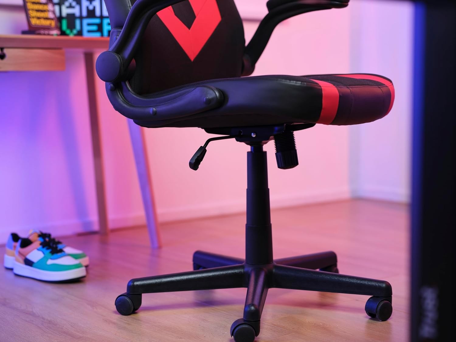 Ergonomic Gaming Chair Adjustable Tilt PC Desk Chair Red