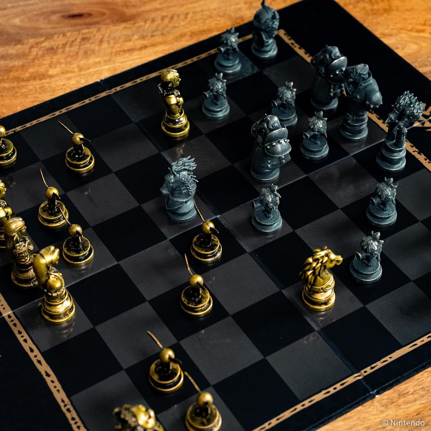 Luxury Zelda Style Fantasy Chess Set | Hero vs Villain Pieces | Collector Board