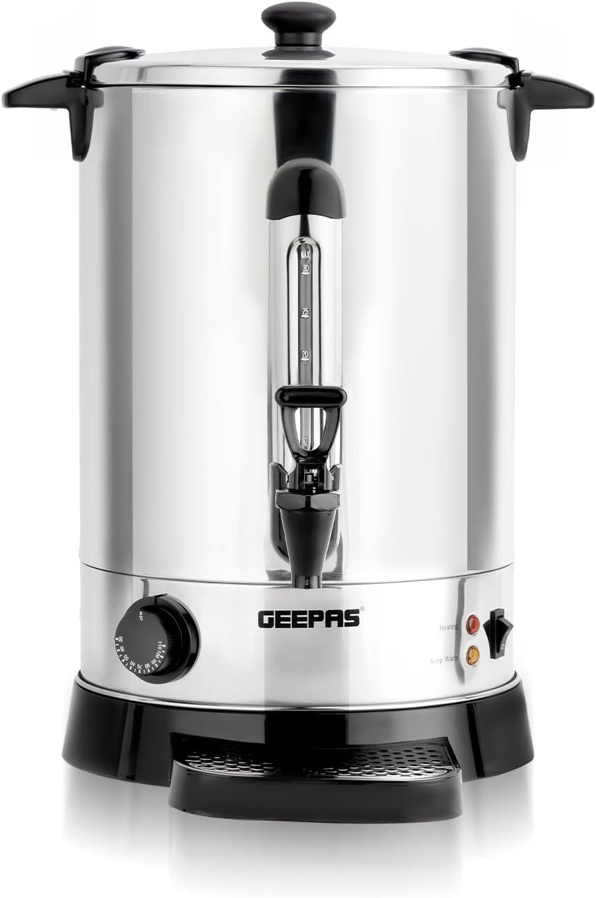 Electric Catering Urn Hot Water Boiler 7L Stainless Steel Keep Warm