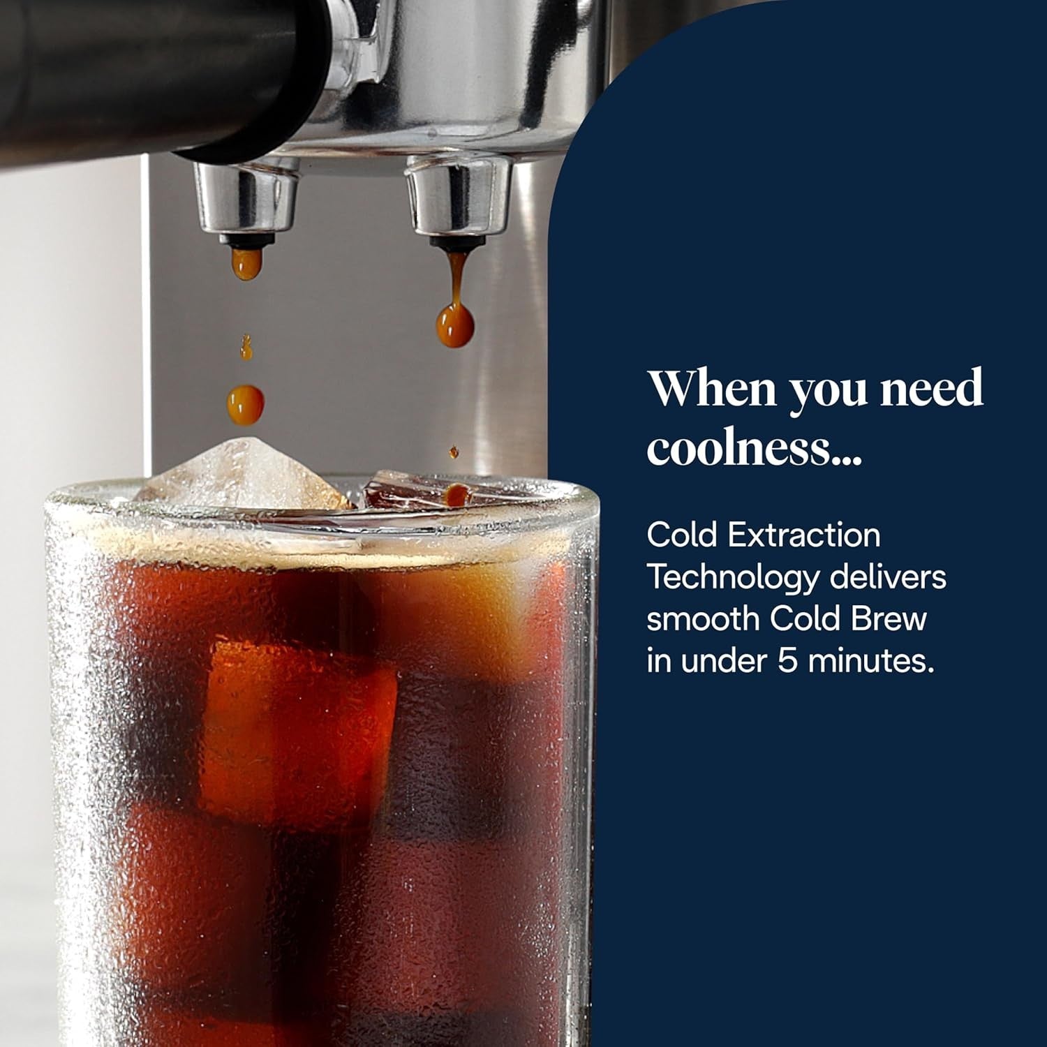 Dual Espresso & Cold Brew Coffee Maker | 15 Bar Pressure | MyLatteArt Steam Wand