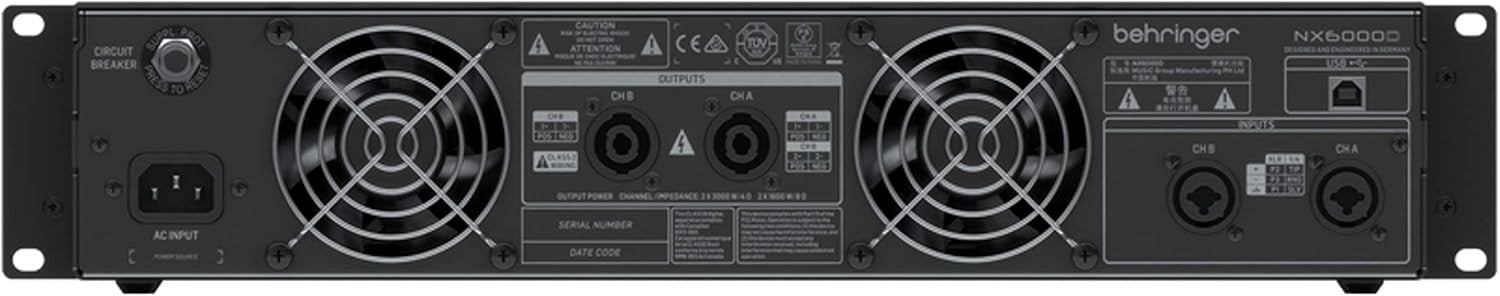 6000W Class-D Power Amplifier NX6000D DSP Control SmartSense