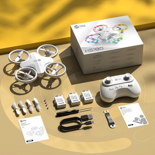 Mini RC Drone for Kids with LED Lights, 360° Flips, Easy Flight, 21 Mins