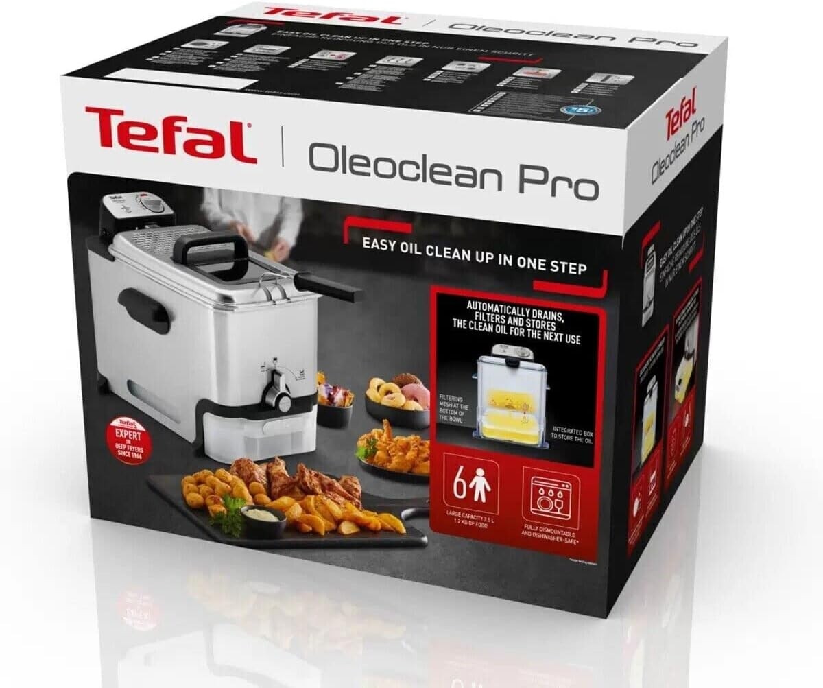 3.5L Semi Commercial Deep Fat Fryer 2300W Auto Oil Filtration