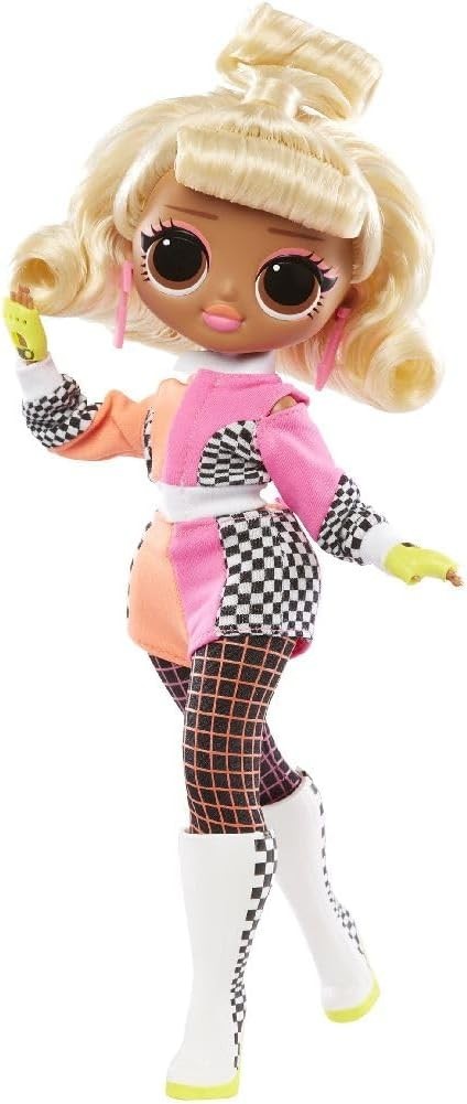 Fashion Doll Racer Outfit Accessories Stand Collectible Toy