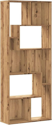 Modern Oak Bookcase Storage Rack 67x24x161cm – Durable & Stylish