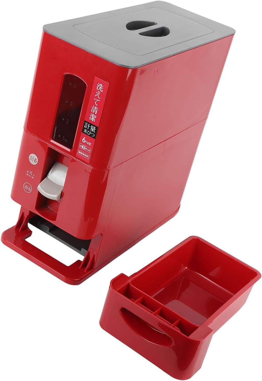 6KG Automatic Rice Dispenser Transparent Drawer Grain Storage Bin