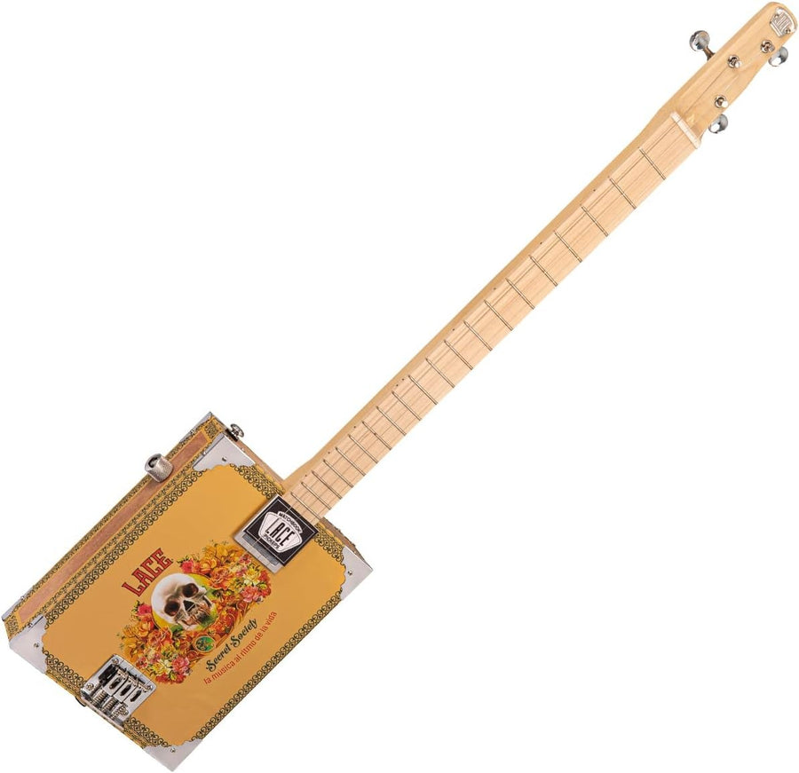 3 String Electric Cigar Box Guitar Mahogany Neck Alder Body