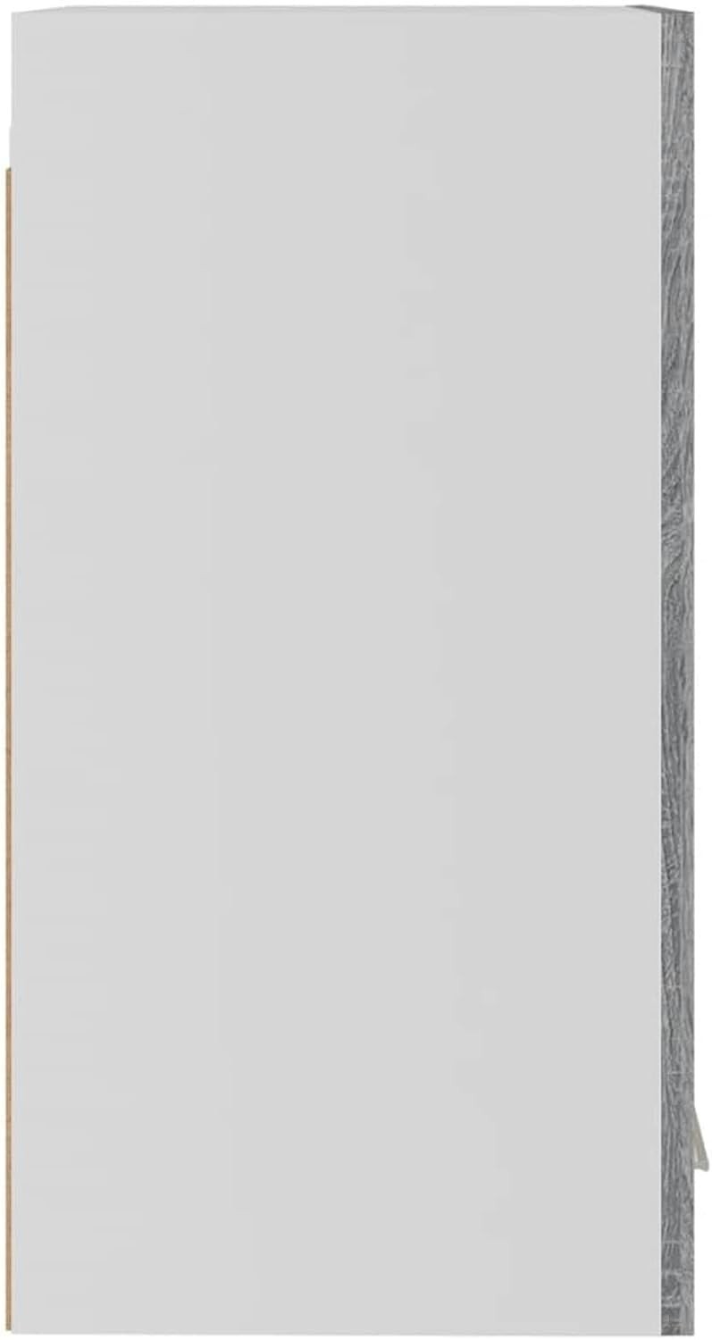 Space-Saving Kitchen Wall Cabinet with Doors & Shelves Grey Sonoma 29.5x31x60cm