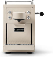 Stainless Steel Capsule Coffee Machine | 19-Bar Pressure, 1.2L Tank, Beige