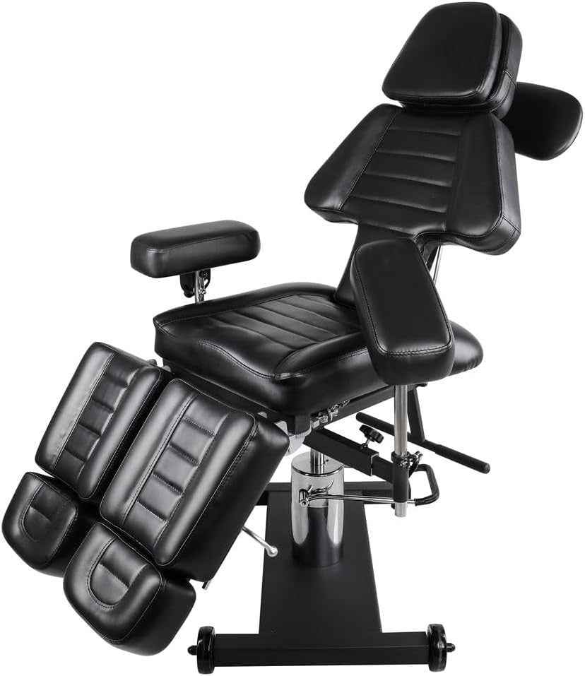 Hydraulic Adjustable Reclining Massage & Salon Bed Spa Therapy Chair