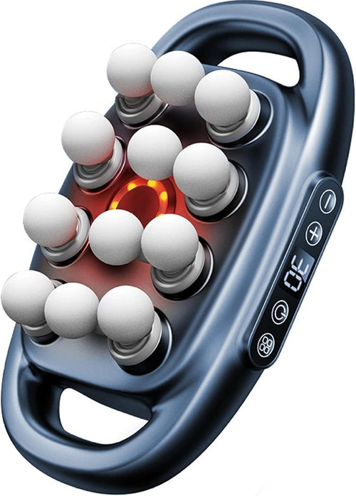 Deep Tissue Massage Gun 12 Head Full Body Muscle Relief 30 Levels Red Light