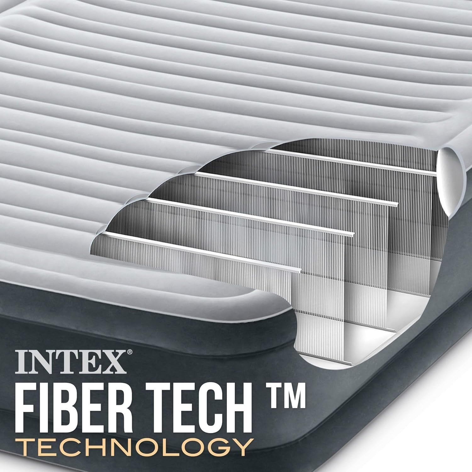 Single Inflatable Air Mattress with Built-In Pump, 190x99x33cm