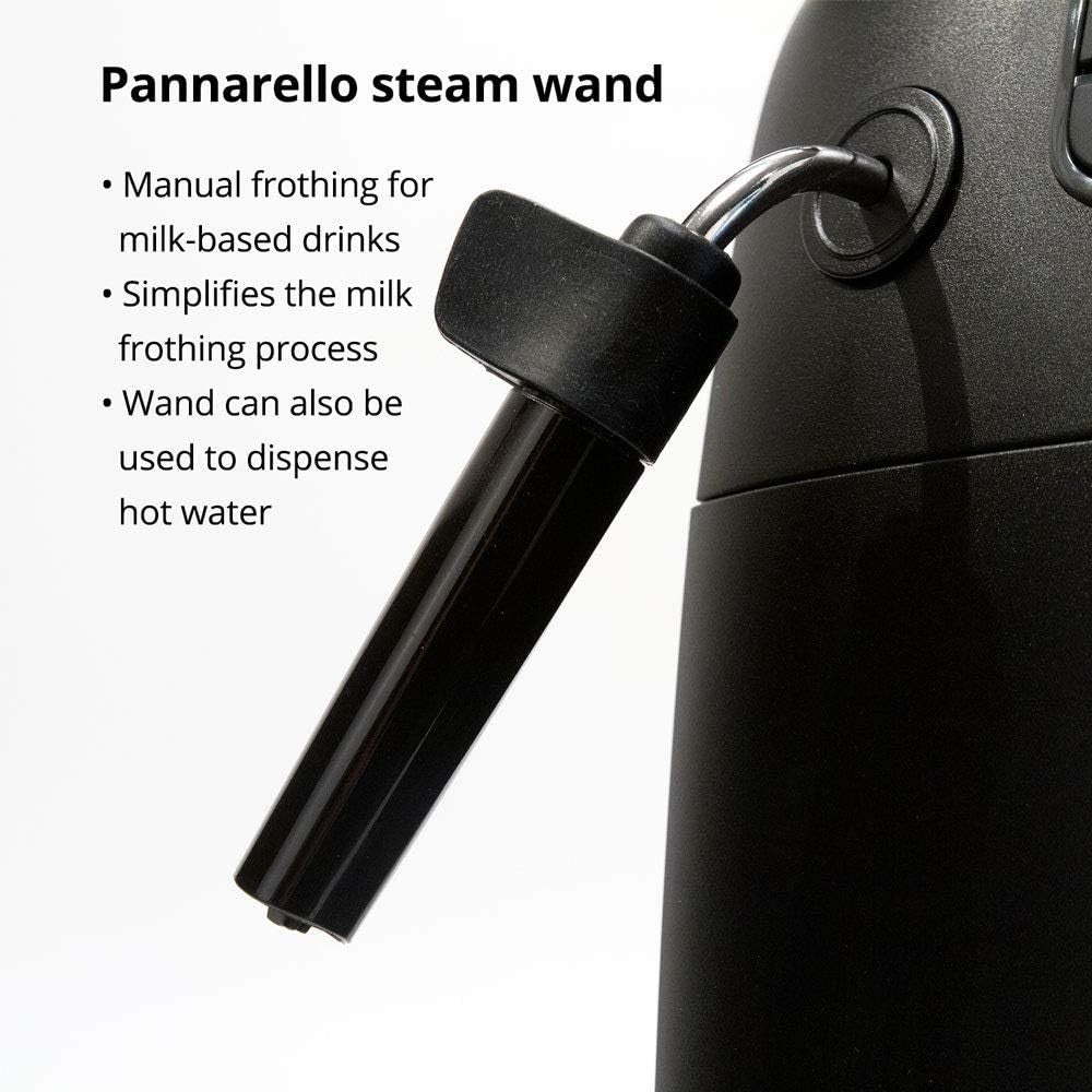 Automatic Bean-to-Cup Coffee Machine 1400W Steam Wand Front Tank Black