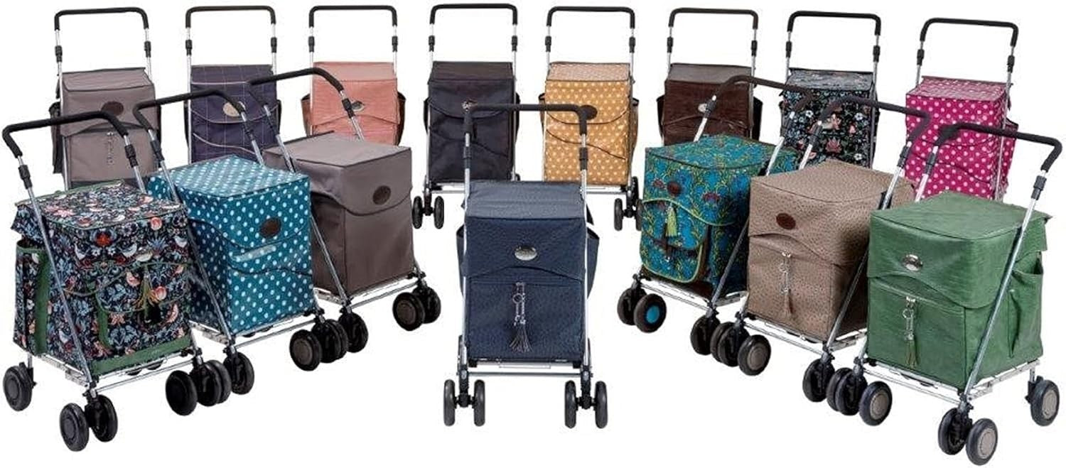 Folding Shopping & Leisure Trolley – Durable 4-Wheel Cart, Adjustable Handle