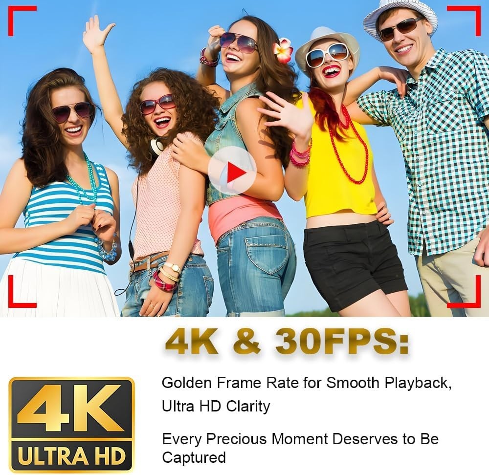 4K Mini Action Camera WiFi Magnetic POV Cam Waterproof Motorcycle Vlog