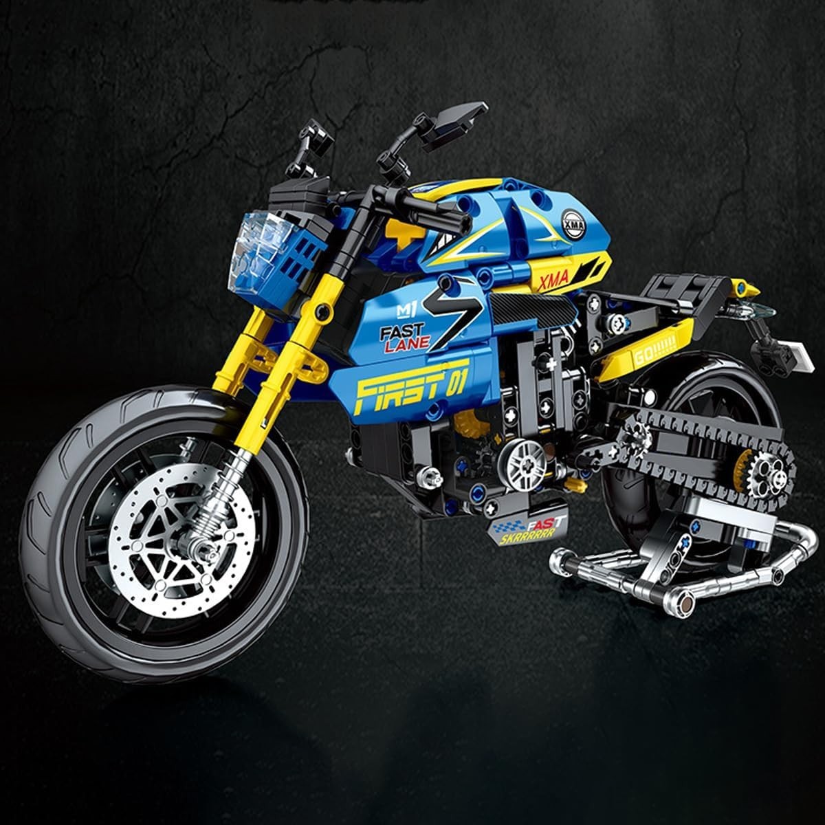 706pcs Technic Motorcycle Building Kit for Adults – Realistic DIY Motorbike Mode